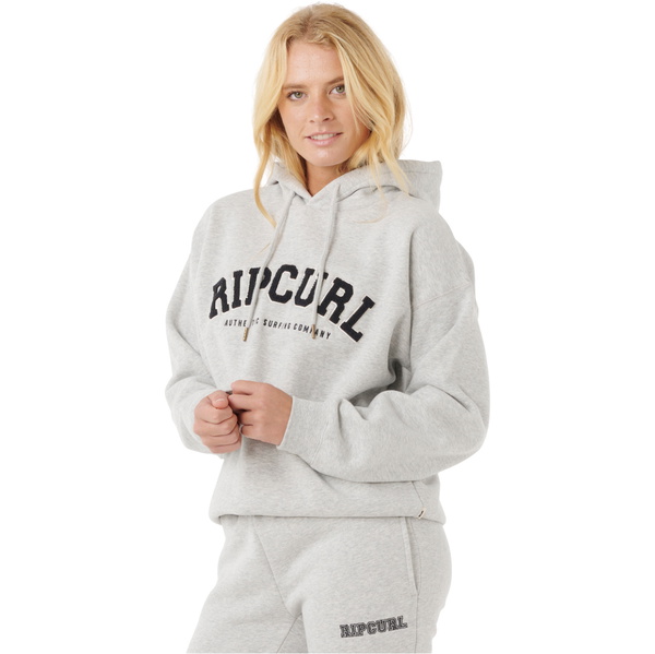 2025 Rip Curl Varsity-hættetrøje Til Kvinder 08HWFL - Grå Marle / Black